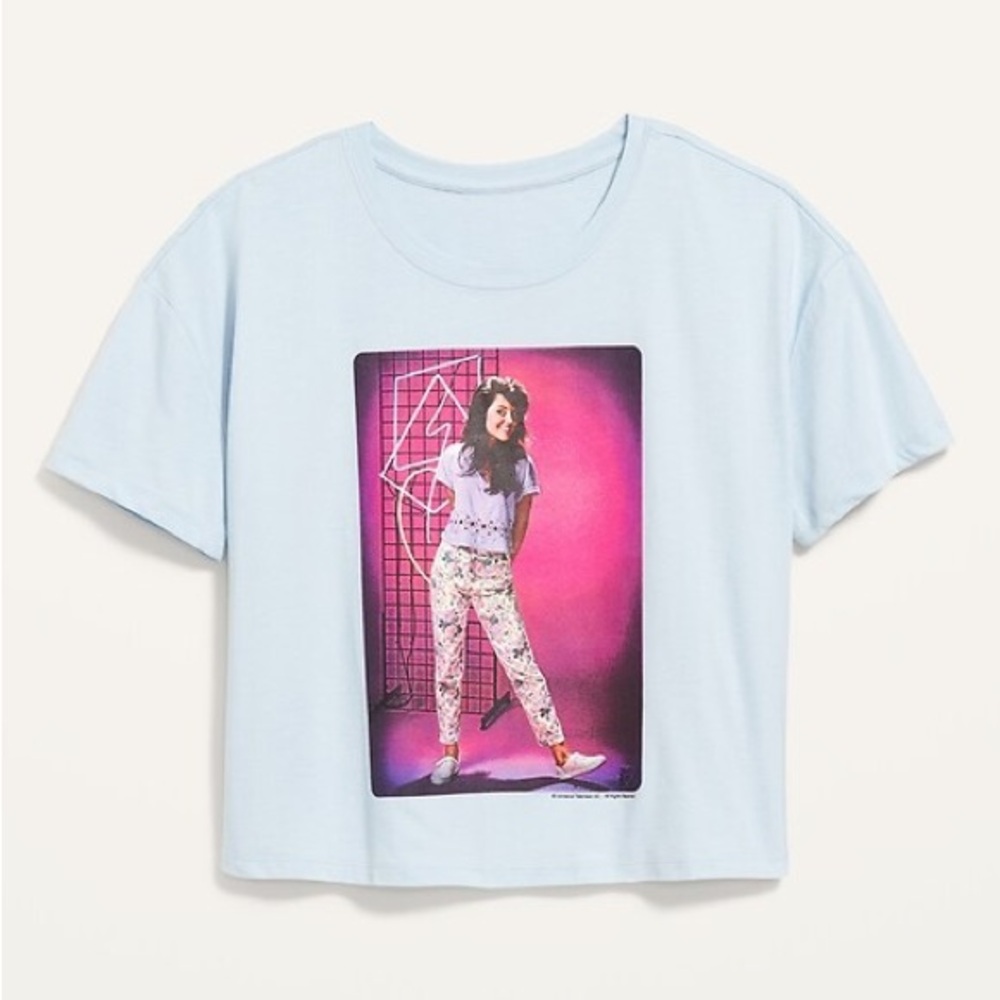 Kelly Kapowski Saved by the Bell cropped graphic T-Shirt